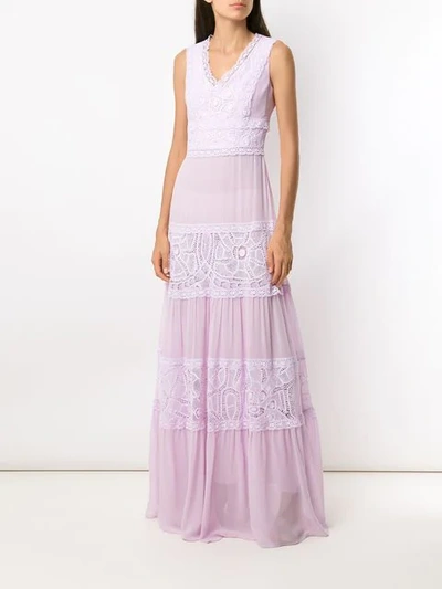 Shop Martha Medeiros Langes 'zil' Kleid - Rosa In Pink