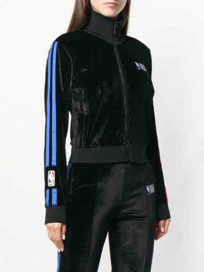 Shop Marcelo Burlon County Of Milan X Nba Zipped Jacket In Black
