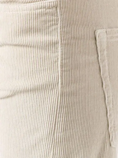 Shop Nine In The Morning High-waisted Corduroy Trousers - White