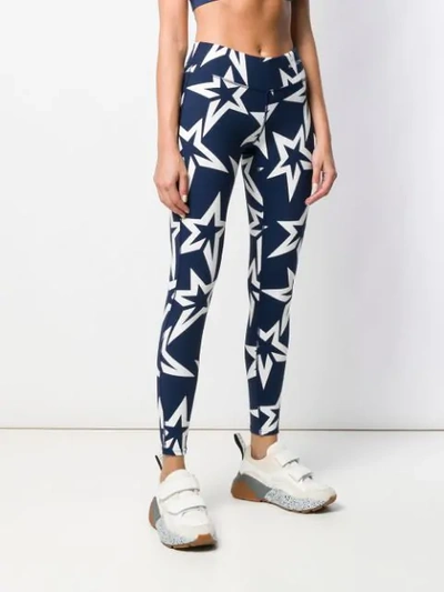 Shop Perfect Moment Starlight Low Rise Leggings In Blue