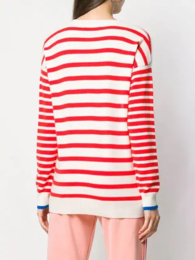 Shop Chinti & Parker Striped Sweater In Neutrals