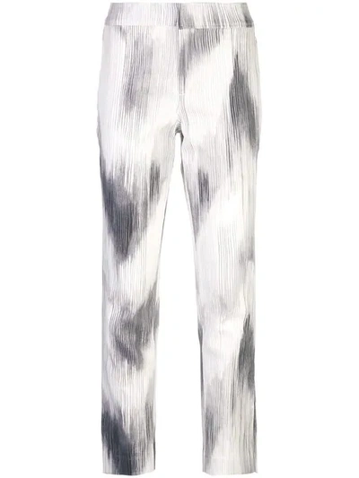 Shop Josie Natori Texture Cotton Slim Pant In White