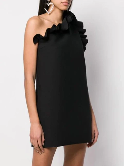 Shop Msgm Ruffle In Black