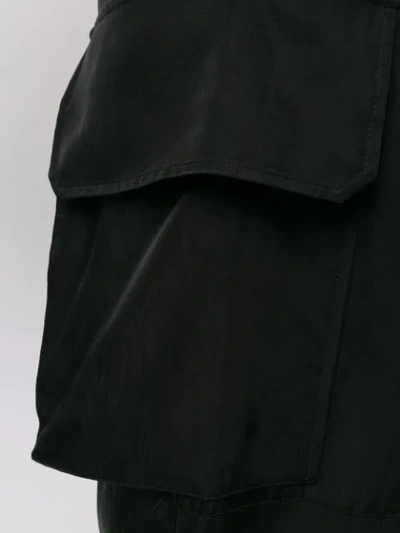 Shop Neil Barrett Cropped Cargo Pants - Black