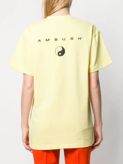 Shop Ambush All Equal Print T-shirt In Yellow