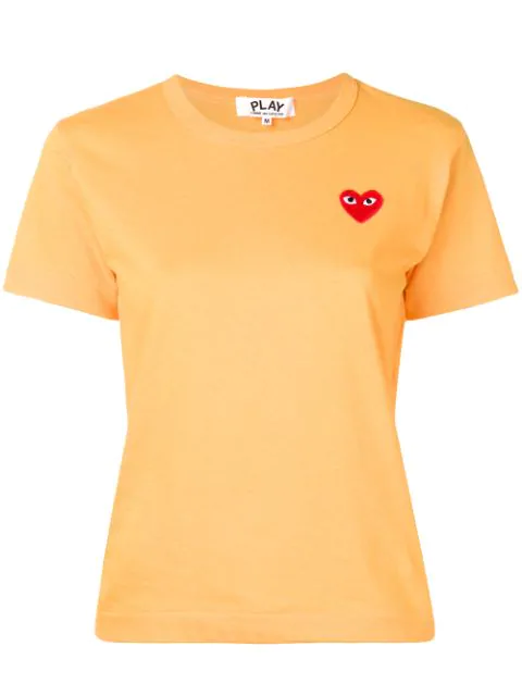 comme des garcons orange t shirt