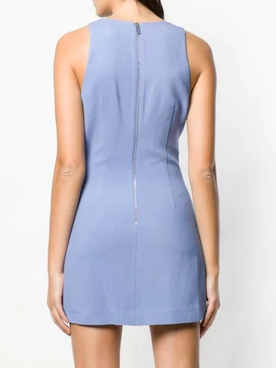 Shop Dion Lee Minikleid Mit Riemendetail - Blau In Blue