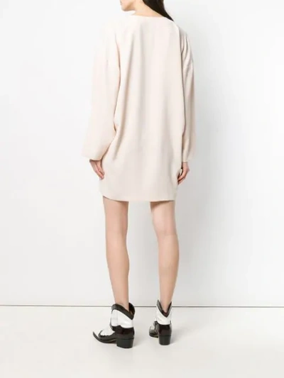 Shop Iro Sweater Dress In Neutrals