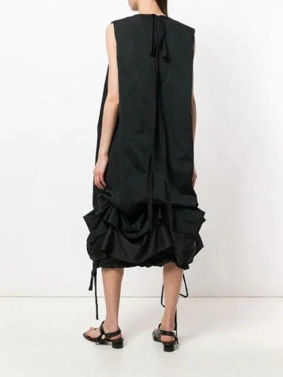 Shop Jw Anderson Balloon Drawstring Dress - Black