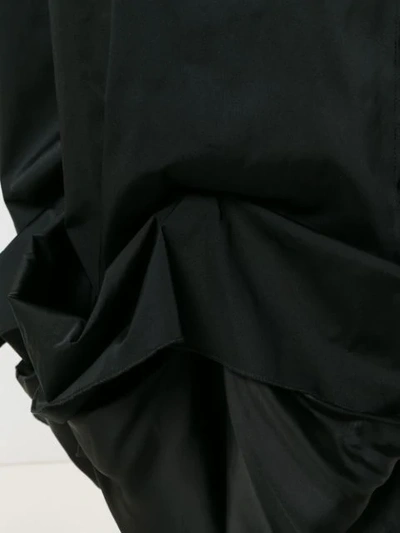 Shop Jw Anderson Balloon Drawstring Dress - Black