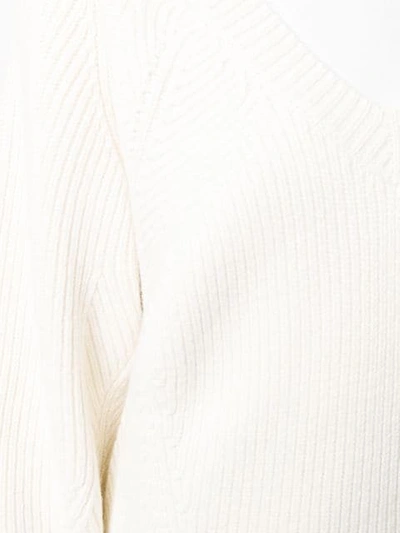 Shop See By Chloé Oversized Ribbed Jumper In White