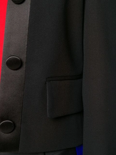 Shop Givenchy Cropped Tuxedo Jacket In Black
