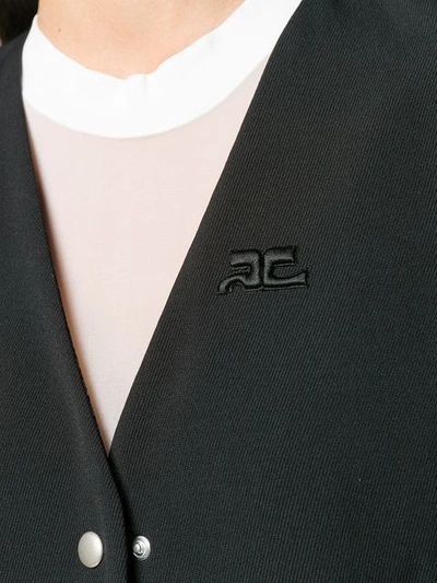 Shop Courrèges Single-breasted Jacket - Black