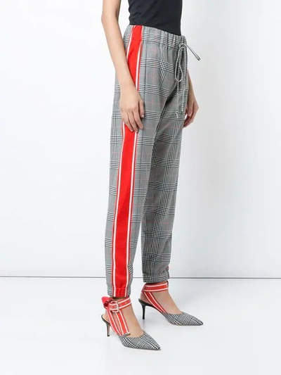 Shop Monse Glen Plaid Track Pants In Red
