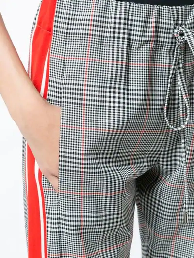 Shop Monse Glen Plaid Track Pants In Red