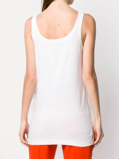 Shop N°21 Feather Embellished Tank Top In White