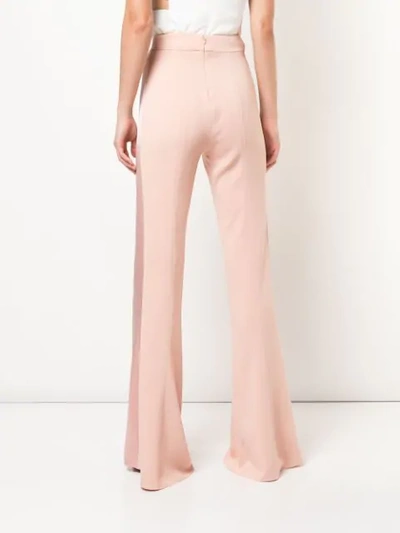 Shop Cushnie Flared Trousers In Pink