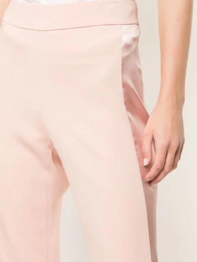 Shop Cushnie Flared Trousers In Pink