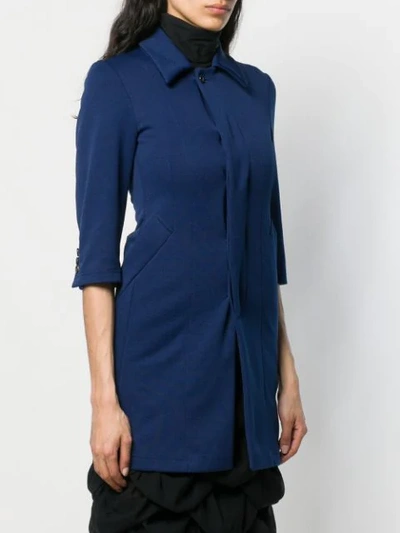 Pre-owned Comme Des Garçons Deformation Coat In Blue