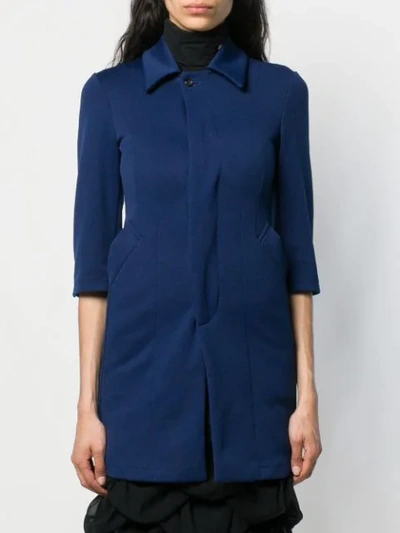 Pre-owned Comme Des Garçons Deformation Coat In Blue