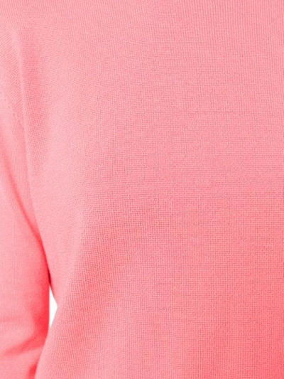 Shop Cedric Charlier Crew Neck Sweater In Pink