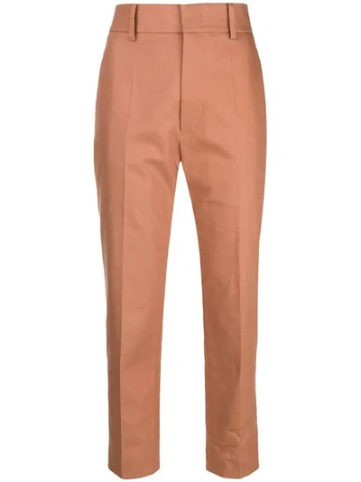 Shop Sofie D'hoore Prior Cropped Trousers In Brown