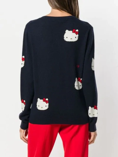 Shop Chinti & Parker Hello Kitty Patch Sweater - Blue