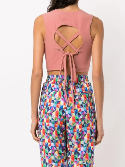 Shop Olympiah Papa Cropped Top In Pink