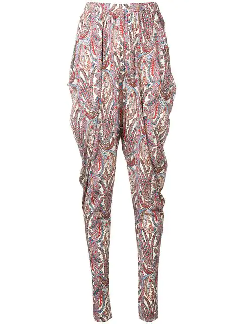 Isabel Marant Hose Mit Paisley Print Weiss In White Modesens