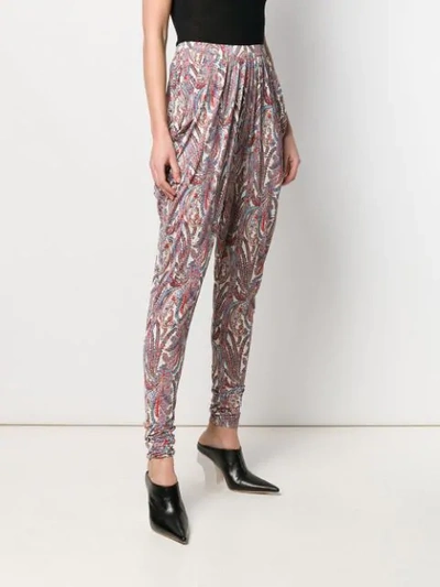 Shop Isabel Marant Hose Mit Paisley-print - Weiss In White