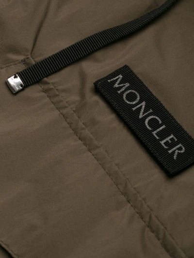 Shop Moncler Oversized Parka Jacket In Green