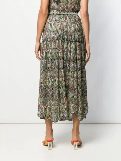 Shop Missoni All-over Print Skirt In Black