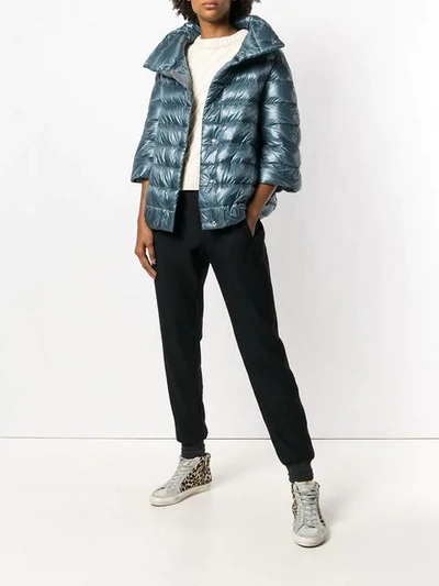 padded feather down jacket