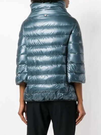 padded feather down jacket