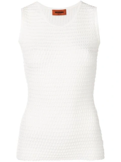 Shop Missoni Fitted Tank In White