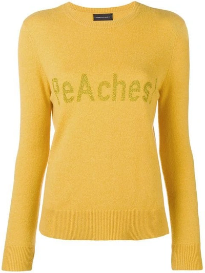 Shop Cashmere In Love Cashmere Peaches! Jumper In Yellow