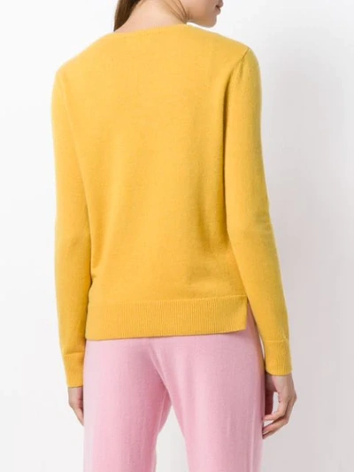 Shop Cashmere In Love Cashmere Peaches! Jumper In Yellow