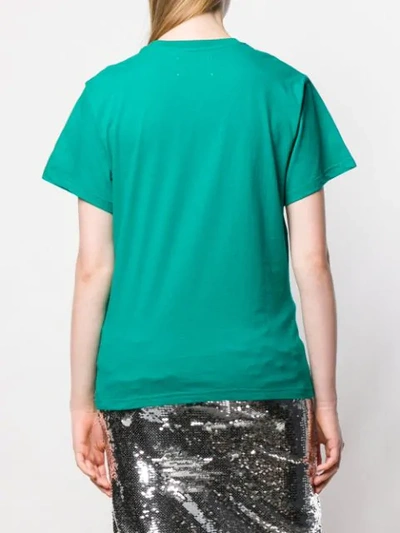 Shop Alberta Ferretti Embroidered Tuesday T-shirt In Green