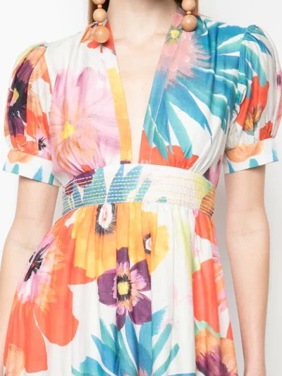 Shop Carolina K 'gardenia' Kleid - Mehrfarbig In Multicolour