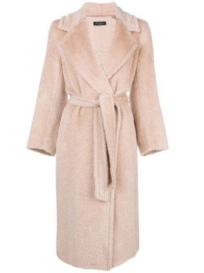 Shop Antonelli Belted Robe Coat - Pink