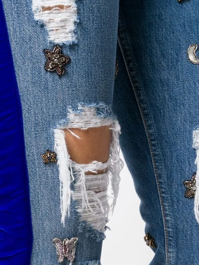 Shop Lédition X Levi's Embroidered Jeans In Blue