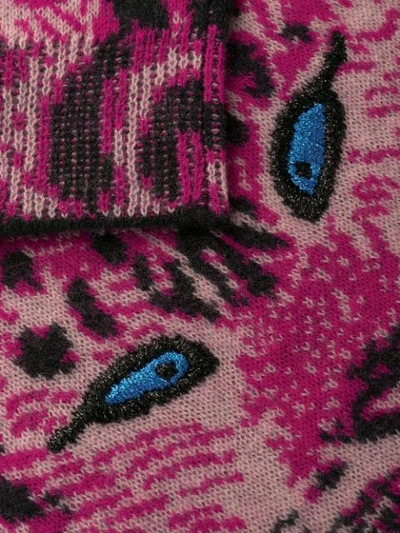 Shop Alberta Ferretti Cat Print Jumper In Pink