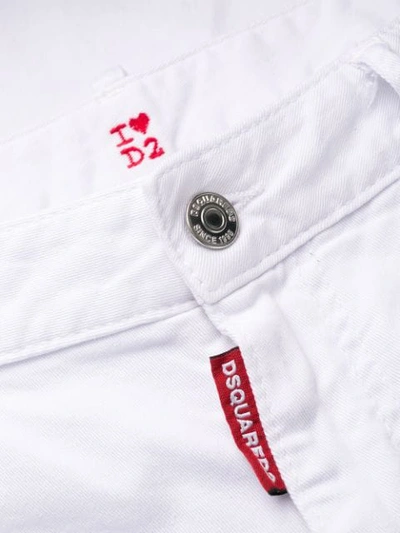 Shop Dsquared2 Taglio Vivo Skinny Cropped Jeans In White