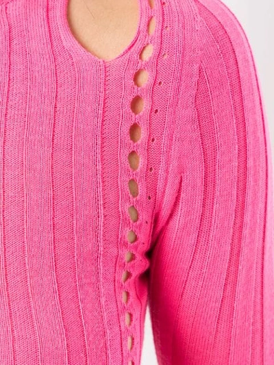 Shop Maggie Marilyn Hole Lot Of Loving Knitted Top In Pink
