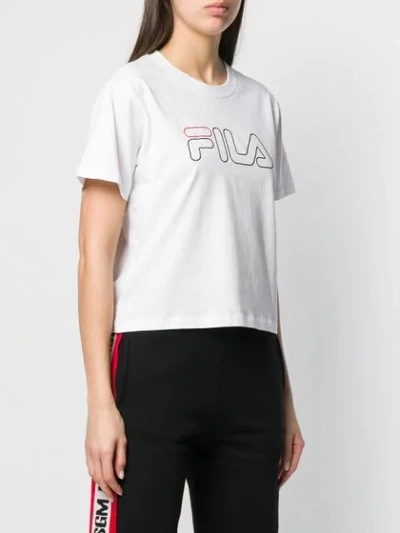 Shop Fila Logo T-shirt - White