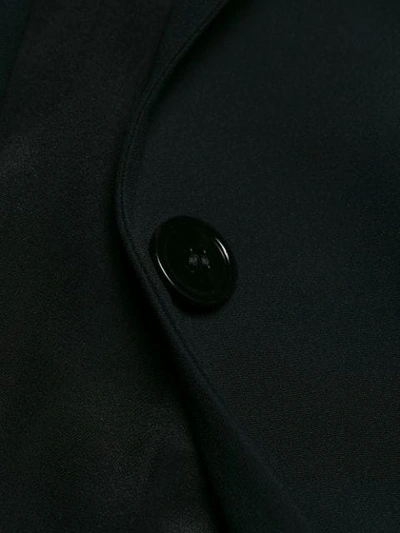 Shop Alexander Mcqueen Single Button Blazer - Black