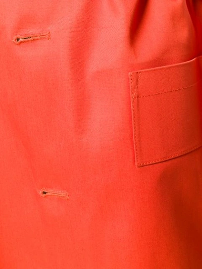 Shop Golden Goose Belted Trench Coat In Orange