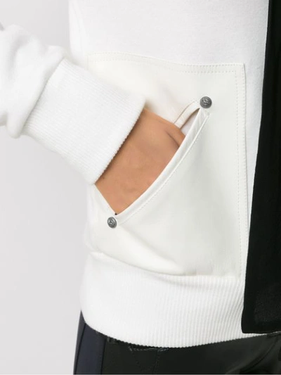 Shop Andrea Bogosian Tie Sweatshirt - White