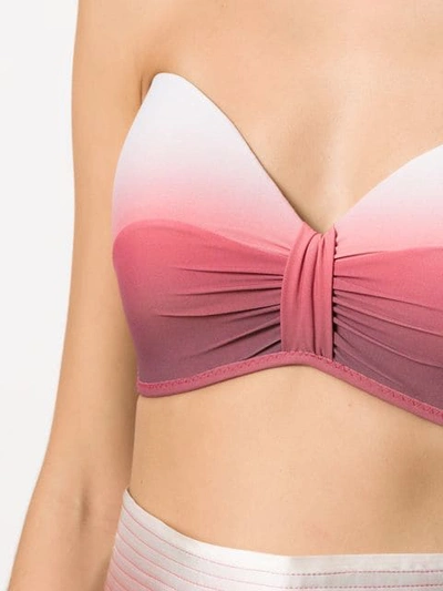 Amir Slama Tie Dye Cropped Top In Pink