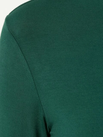 Shop Layeur Marina Turtleneck Sweatshirt In Green